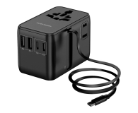 SILVER MONKEY Adapter podróżny Smart Travel 70W PD SMA343